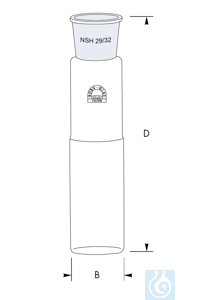 CSB-Reaktionsgefäss, NS 29/32 x Ø 40 x L 200 mm, Robu® CSB-Reaktionsgefäss, NS 29/32 x Ø 40 x L...